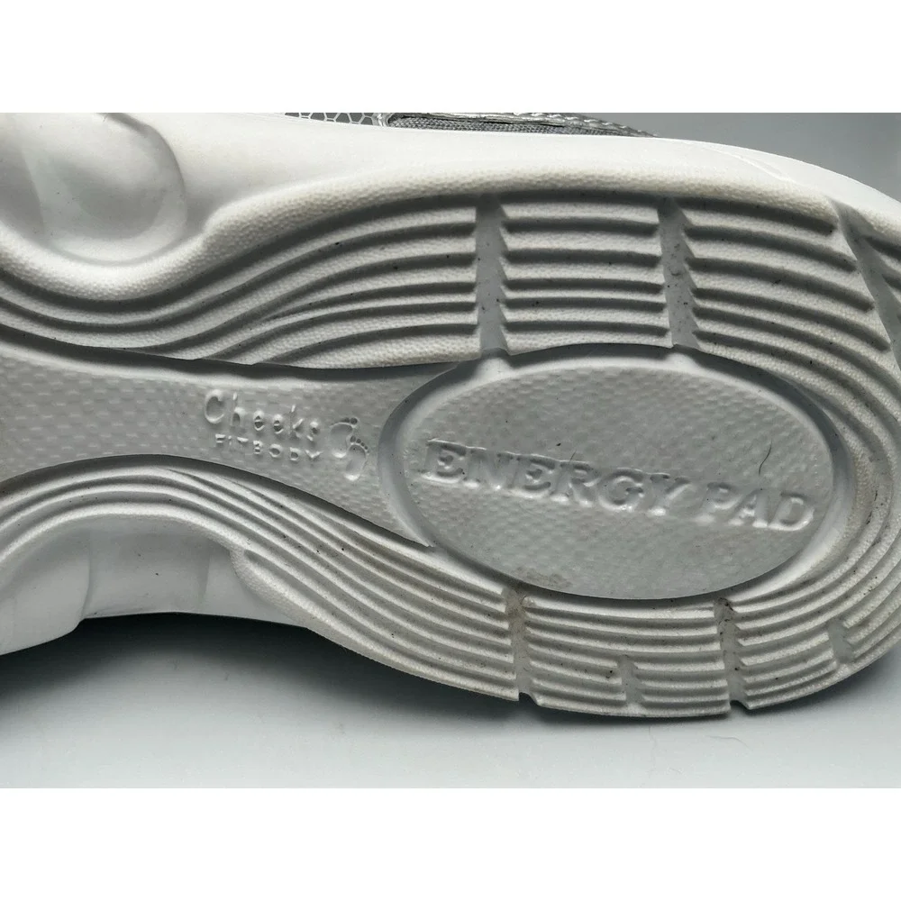 Cheeks Fit Body Women's Grey Energy Pad Sneakers Size 7.5